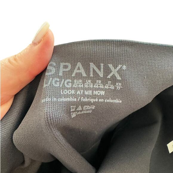 Spanx Look at Me Now‎ Seamless Camo Leggings Black Gray Large Basic Staple - Picture 6 of 9